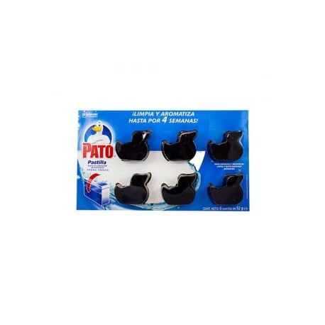 Pastilla Pato Purific P/Deposito WC Caja c/6 pzas. 52gr.